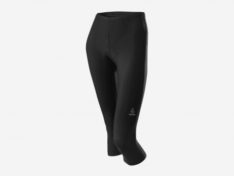 Damen Radhose W BIKE 3/4 TIGHTS BASIC, schwarz, 34