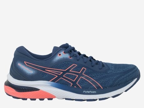 Damen Laufschuhe GEL-GLORIFY 5, THUNDER BLUE/BLAZING CORAL, 8