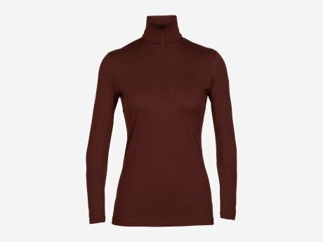 Damen Sweatshirt 200 Oasis LS Half Zip, ESPRESSO, L