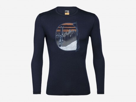 Herren T-Shirt  Mt Blanc Rise, Midnight Navy, S