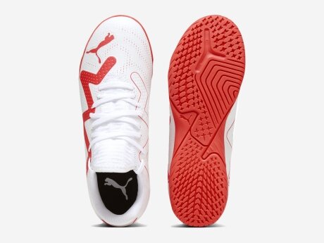 Kinder Fußballschuhe FUTURE PLAY IT Jr, PUMA WHITE-FIRE ORCHID, 11.5C