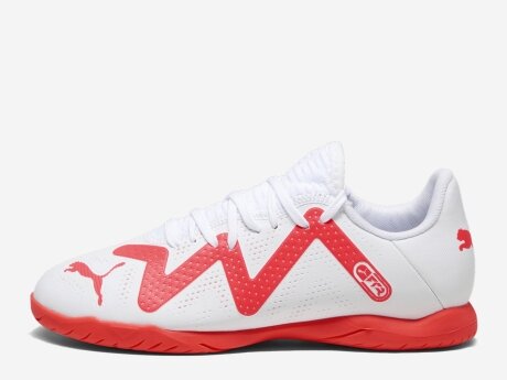 Kinder Fußballschuhe FUTURE PLAY IT Jr, PUMA WHITE-FIRE ORCHID, 11.5C