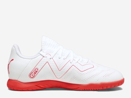 Kinder Fußballschuhe FUTURE PLAY IT Jr, PUMA WHITE-FIRE ORCHID, 11.5C