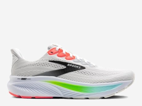 Herren Laufschuhe Ghost 17, White/Pink Clay/Gecko, 13