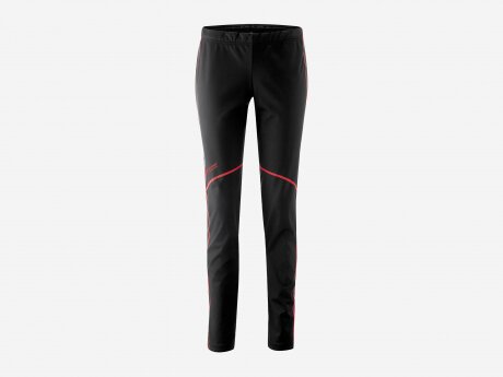 Damen Hose TelfsCC Tight, black / hot coral, 42