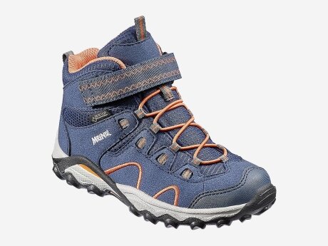 Kinder Wanderschuhe Lucca Junior Mid GTX, marine/orange, 39