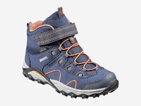 Kinder Wanderschuhe Lucca Junior Mid GTX, marine/orange, 29