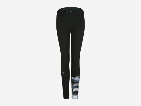 Damen Hose Nura pants active, black.black stripe, 34