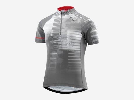 Damen Radtrikot BIKE JERSEY HZ SPELA MID, STEEL GREY, 42