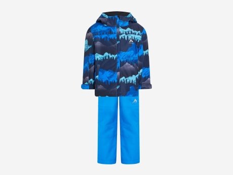 Kinder Winterjacke Timber II kds + Ray II Winterhose, BLUE ROYAL/AOP, 104