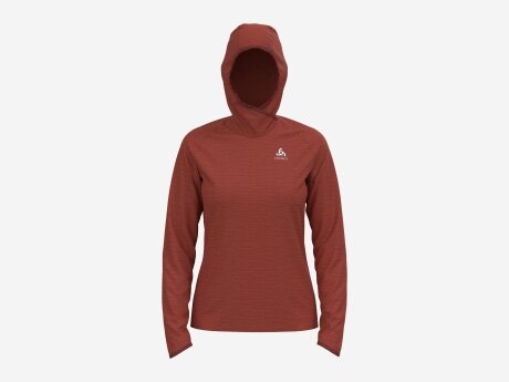 Damen Sweatshirt Run Easy, cinnabar melange, S