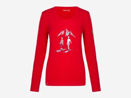 Damen Pullover SCHALBERALM, Rot, XL