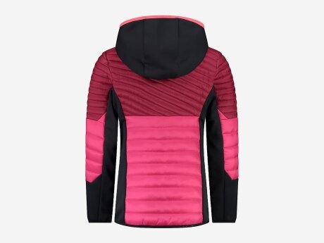 Kinder Jacke KID G JACKET HYBRID FIX HOOD, FUXIA, 176