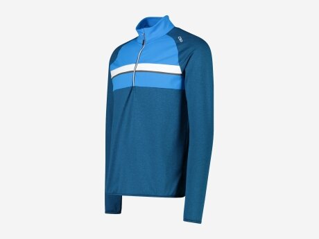 Herren Pullover SWEAT, PETROL MEL., 56