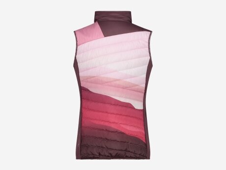 Damen Weste HYBRID, FARD-PLUM, 46