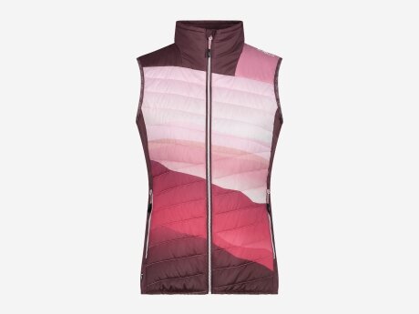Damen Weste HYBRID, FARD-PLUM, 46