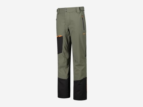 Herren Skihose PANT FREE RIDE, OLIVE, 48