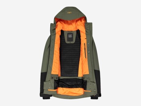 Herren Skijacke Unlimitech-Shell mit Polsterung, OLIVE, 56 Herren Skijacke Unlimitech-Shell mit Polsterung, OLIVE, 56