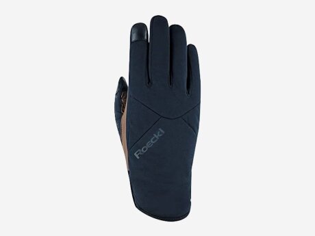 Unisex Handschuhe Kochel, schwarz/braun, 7.5