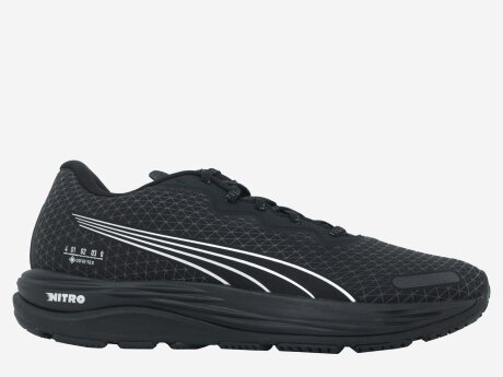 Damen Laufschuhe Velocity Nitro 2 GTX, PUMA BLACK-METALLIC SILVER, 7.5
