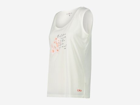 Damen T-Shirt SLEEVELESS, OFF WHITE-BITTER, 48