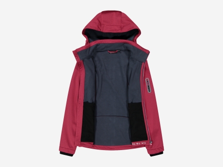 Damen Softshelljacke Softshelljacke mit Kapuze, CARMINIO MEL., 46