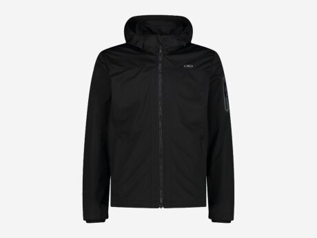 Herren Softshelljacke Jacke aus Light Softshell, NERO, 58