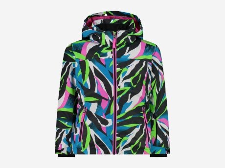 Kinder Jacke SNAPS HOOD 3ZM, PURPLE FLUO-TURCHESE, 110