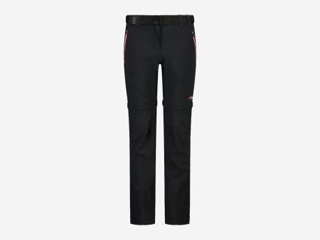 Kinder Hose ZIP OFF PANT, ANTRACITE-LOTUS, 110
