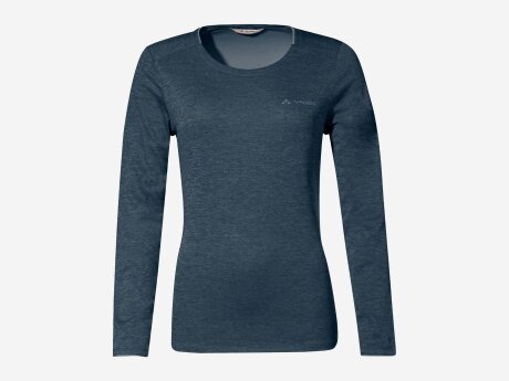Damen T-Shirt Essential Langarm, dark sea, 46