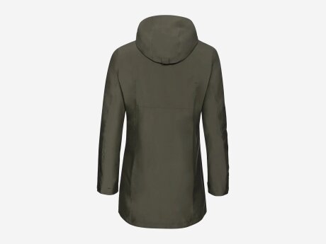 Damen Jacke Idris 3in1 Parka III, khaki, 38