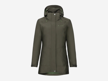 Damen Jacke Idris 3in1 Parka III, khaki, 38