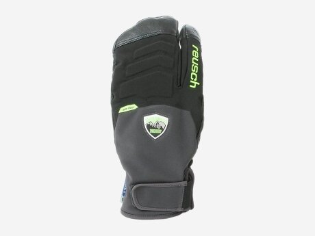 Unisex Handschuhe DMoney exclusive, blck / steel grey / neon green, 8