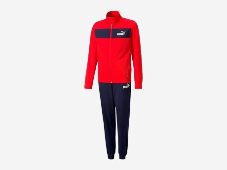 Kinder Trainingsanzug Poly Suit, HIGH RISK RED, 164