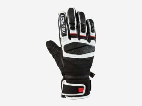 Unisex Handschuhe Mastery, black / white / fire red, 9.5