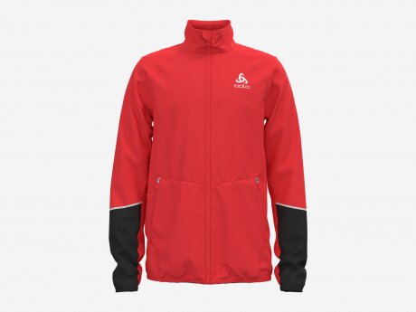 Damen Jacke ENGVIK JUNIOR, poppy red - black, 152