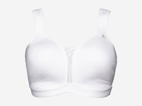 Damen Funktionswäsche Sports Bra Padded High, white, 75A