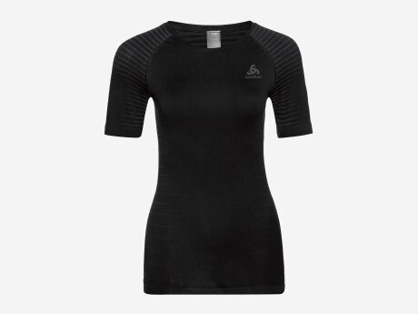 Damen Funktionswäsche SUW Top Crew Neck Performance Light, black, S