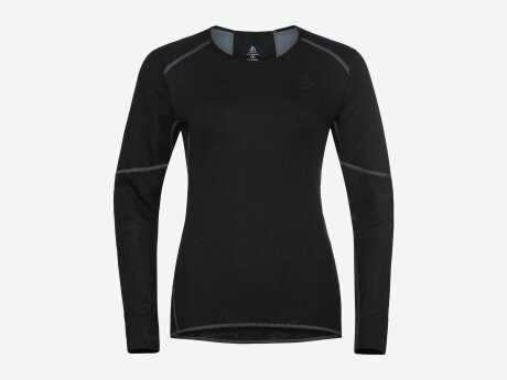 Damen Funktionswäsche Warm Eco Baselayer Top, black, XS