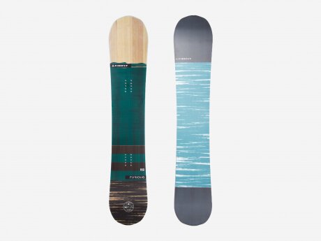 Unisex Snowboard Furious, GREENDARK/BLACK/WOOD, 160