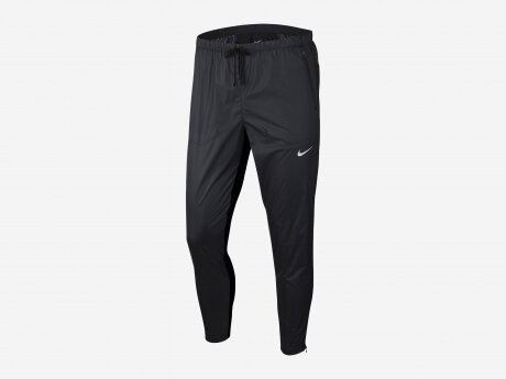 Herren Hose Phenom Elite Shield Run Division, BLACK/BLACK/REFLECTIVE SILV, M