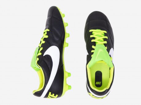 Herren Fußballschuhe "Premier II" FG, BLACK/WHITE-VOLT-ELECTRIC GREE, 6.5