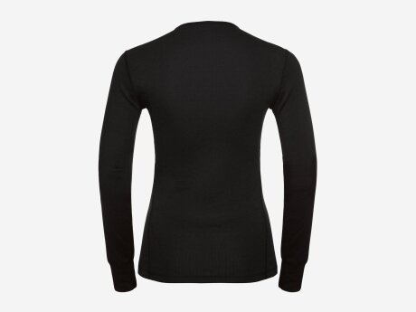 Damen Funktionswäsche CREW NECK L/S ACTIVE WARM ECO, BLACK, L