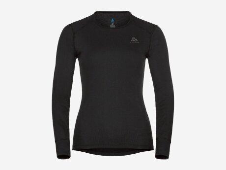 Damen Funktionswäsche CREW NECK L/S ACTIVE WARM ECO, BLACK, L