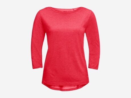 Damen T-Shirt CORAL COAST 3/4 T W, tulip red, XS