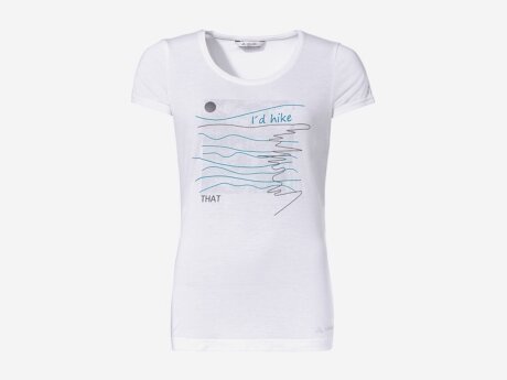 Damen T-Shirt SKOMER PRINT II, white, 36