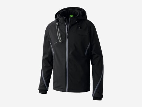 Herren Softshelljacke Function, black/anthrazit, L