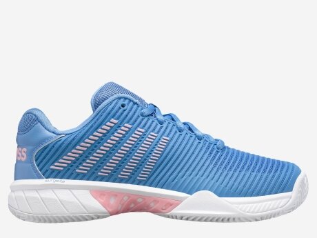 Damen Tennisschuhe HYPERCOURT EXPRESS, Silver Lake Blue/White/Orchid Pink, 6.5