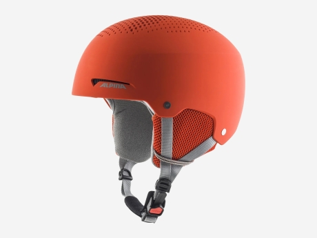 Kinder Skihelm ZUPO, pumpkin-orange matt, 48