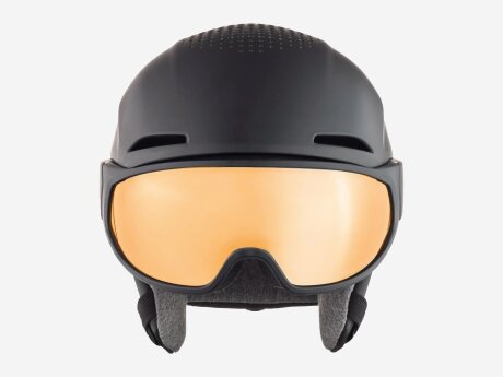 Unisex Skihelm ALTO Q-LITE, black matt (gold mirror), 55 Unisex Skihelm ALTO Q-LITE, black matt (gold mirror), 55